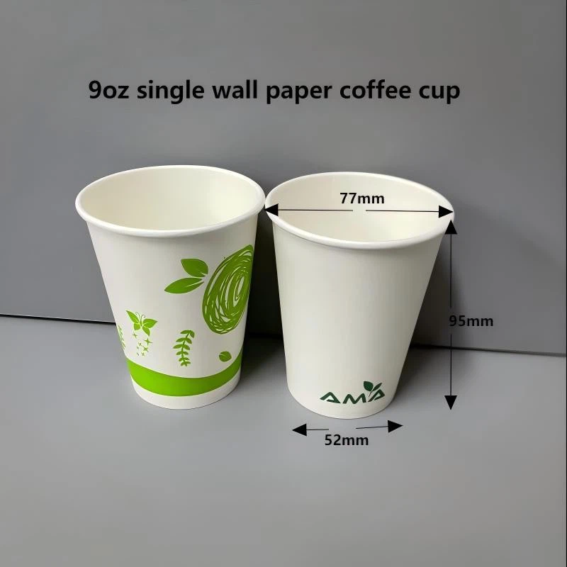 9oz Single Wall Paper Coffee Cup suppliers