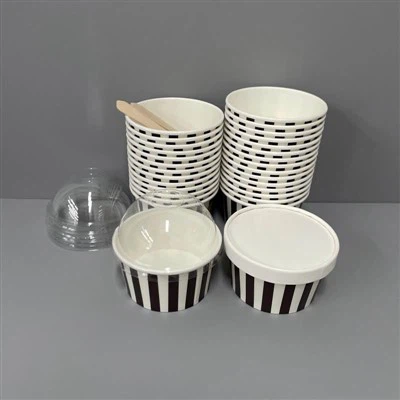 6oz Чаша за сладолед с капак